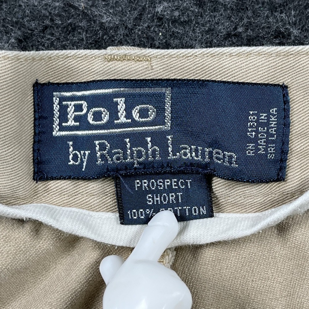 Polo Ralph Lauren Prospect Chino Shorts Mens 38 Beige Cotton Flat Front Casual - Picture 4 of 8